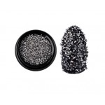 Diamante 100 buc de unghii 3D, DS051 Silver Metalic 1,1mm Diamante 100 buc de unghii 3D, DS051 Silver Metalic 1,1mm